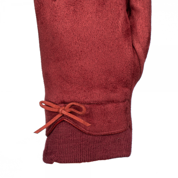 Γυναικεία γάντια Filia κόκκινα, 2 - Kalapod.gr